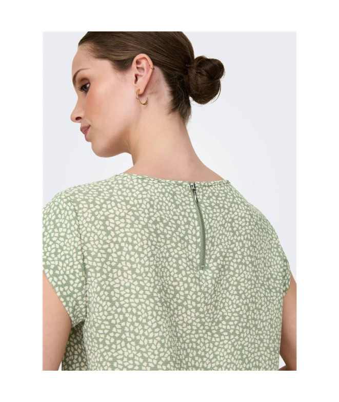 Camiseta Only Onlvic  Aop Noos Lily Pad...