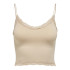Camiseta Only Onlvicky Lace Seamless Cropped Noos Peach Taffy Mujer