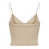Camiseta Only Onlvicky Lace Seamless Cropped Noos Peach Taffy Mujer