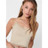 Camiseta Only Onlvicky Lace Seamless Cropped Noos Peach Taffy Mujer