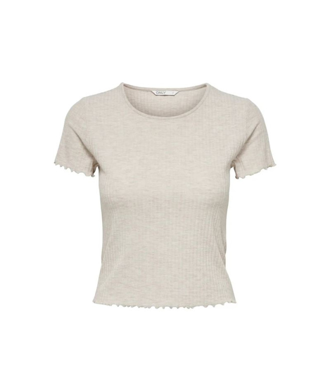 Camiseta Only Onlemma Short Noos Pumice Stone Detalhe: Mulher