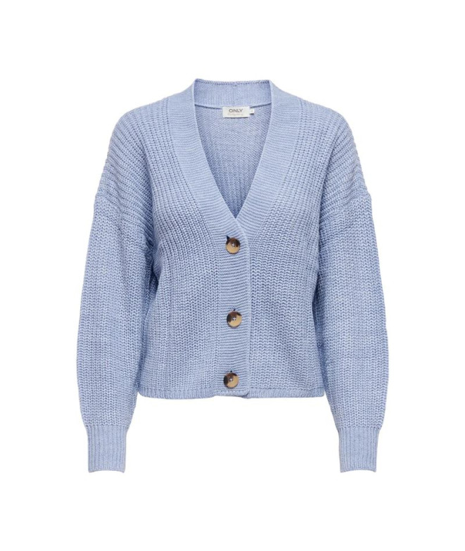 Chaqueta Only Onlcarol Nice L/S Knt Noos Blue Heron Mujer