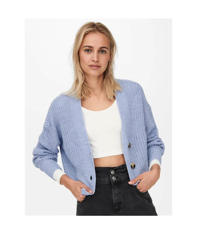 Chaqueta Only Onlcarol Nice L/S Knt Noos Blue...