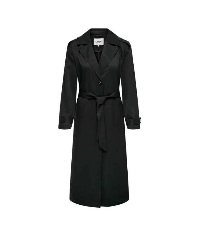 Chaqueta Only Onlline X-Long Trenchcoat Otw Noos Black Mujer