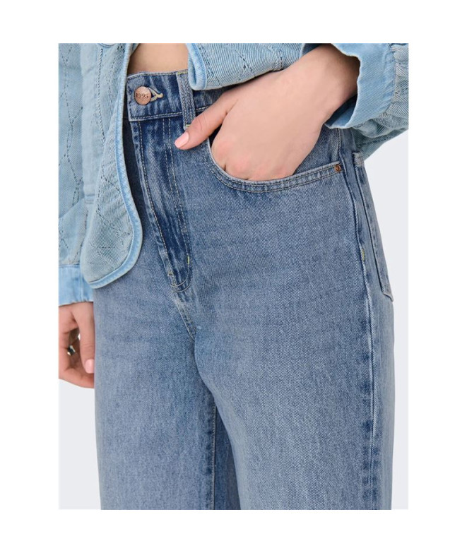 Pantalón Only Onlhope Ex Hw Wide Dnm Rea345...