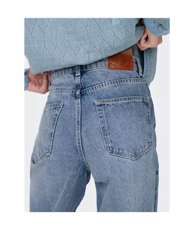 Pantalón Only Onlhope Ex Hw Wide Dnm Rea345...