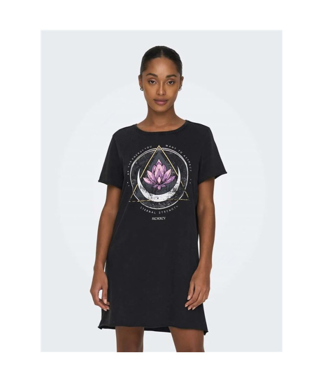 Vestido Only Onllucy Life S/S Noos Black...