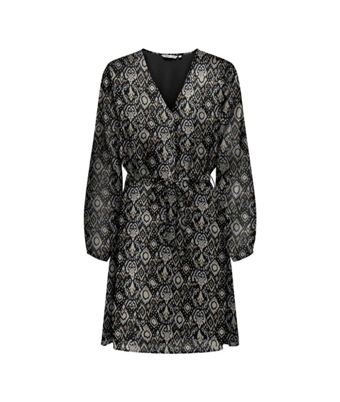 Vestido Only Onlcera Life Short Noos Black Aop:581 Black Mujer