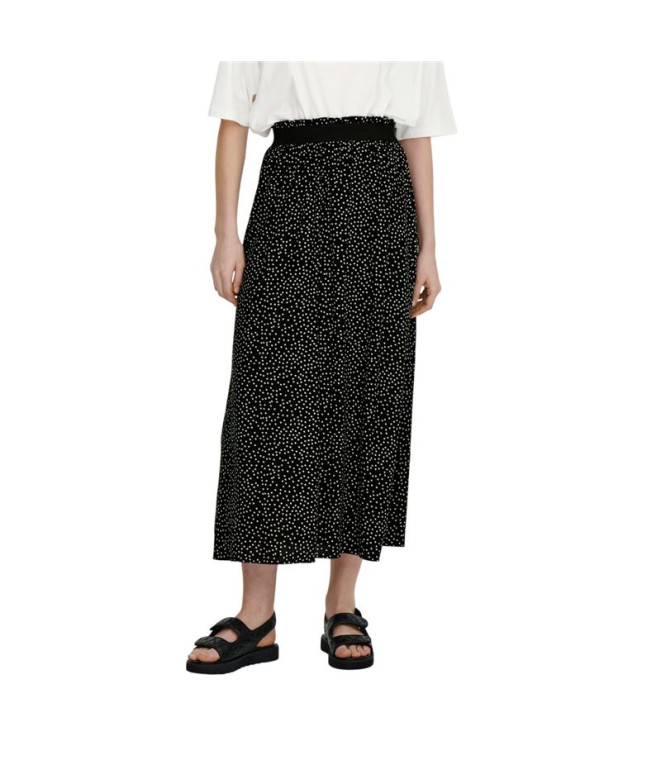 Falda Only Onlvenedig Aop Life Long Noos Black Aop:Cd Dot Mujer