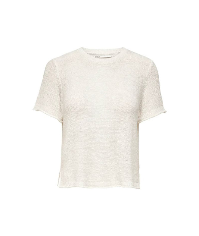 Sudadera Only Onlsunny S/S Knt Noos Cloud Dancer Mujer