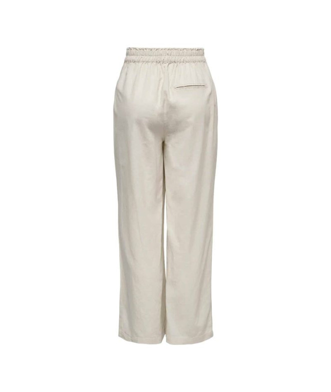 Pantalón Only Onltokyo Hw Linen Blend Noos...