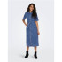Vestido Only Onllana Ss Long Dnm Rea258 Noos Medium Blue Denim Mujer