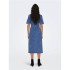 Vestido Only Onllana Ss Long Dnm Rea258 Noos Medium Blue Denim Mujer