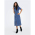 Vestido Only Onllana Ss Long Dnm Rea258 Noos Medium Blue Denim Mujer