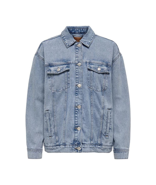 Chaqueta Only Onlocean  Oversize Dnm Noos Light Blue Denim Mujer