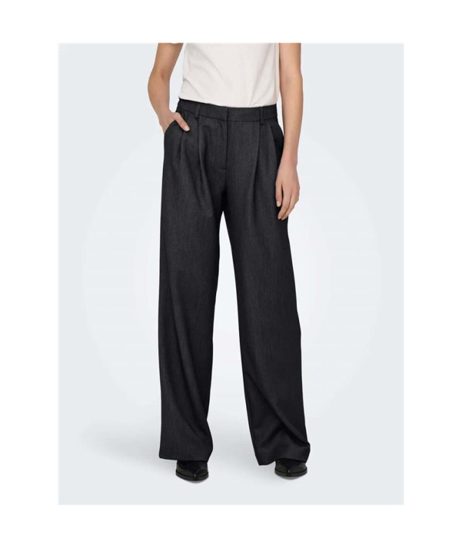 Pantalón Only Onlhattie Hw Pleat Mel Str Tlr...