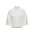 Camisa Only Onlastrid Life 2/4 Crop Noos Cloud Dancer Mulher