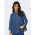 Camisa Only Onlgrace 3/4 Rhinestone Mb Dnm noos Medium Blue Denim Mujer
