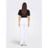 Pantalón Only Onlmadison Blush Hw Wide Dnm Cro Noos Ecru Mujer