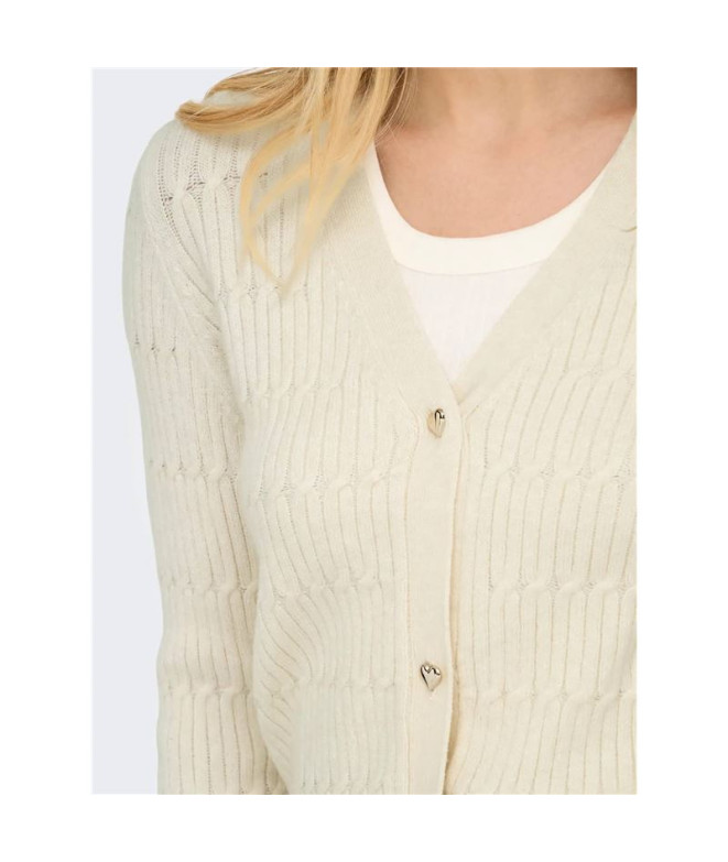 Chaqueta Only Onlkatia Ls Cable V-Neck Cardi...