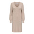 Vestido Only Onlkatia Ls V-Neck Knt Mocha Meringue Detai Mujer