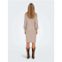 Vestido Only Onlkatia Ls V-Neck Knt Mocha Meringue Detai Mujer