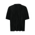 Camiseta Only Onlravenna S/S Plisse Noos Black Mujer