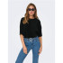 Camiseta Only Onlravenna S/S Plisse Noos Black Mujer