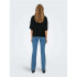 Camiseta Only Onlravenna S/S Plisse Noos Black Mujer