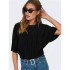 Camiseta Only Onlravenna S/S Plisse Noos Black Mujer