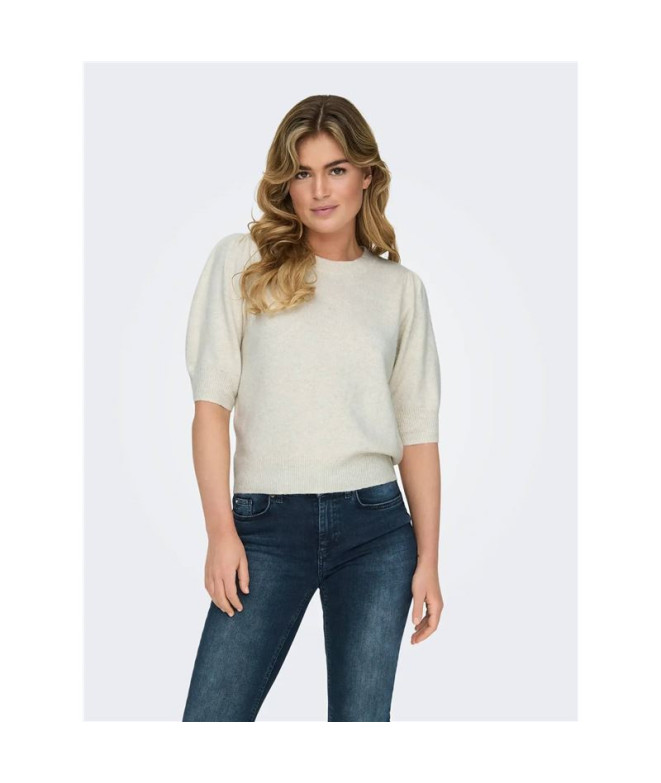 Moletom Only Onlrica Life 2/4 Knt Noos Birch...