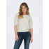 Sweat Only Onlrica Life 2/4 Knt Noos Birch Détail : W. Mela Femme