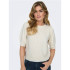 Moletom Only Onlrica Life 2/4 Knt Noos Birch Detalhe: W. Mela Mulher