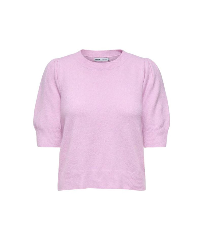 Sudadera Only Onlrica Life  Knt Noos Pastel Lavender Deta Mujer