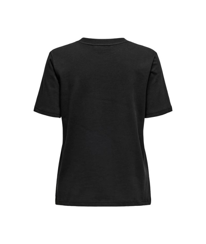 Camiseta Only Onlmonja S/S Noos Black Mujer