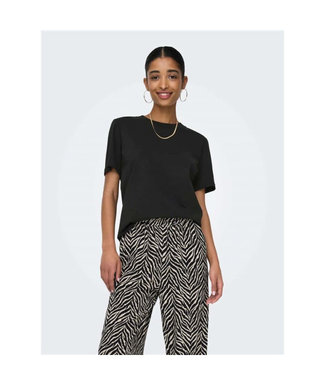 Camiseta Only Onlmonja S/S Noos Black Mujer