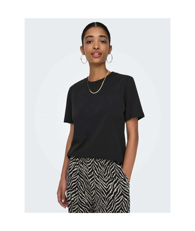 Camiseta Only Onlmonja S/S Noos Black Mujer