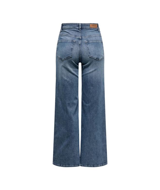 Pantalón Only Onlmadison Blush Hw Wide Dnm...