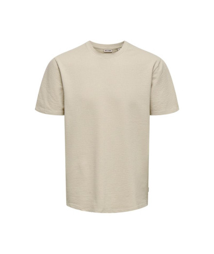 Camiseta Only & Sons Onskian Life Reg Seersucker Ss Noos...