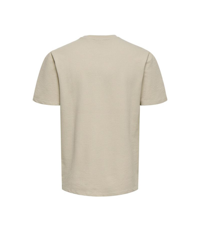 T-shirt Only & Sons Onskian Life Reg Seersucker...