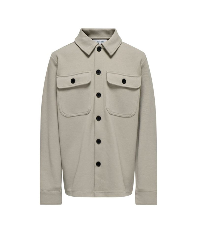 Camisa Only & Sons Osjnew Kodyl Over Noos Vintage Khaki Infantil