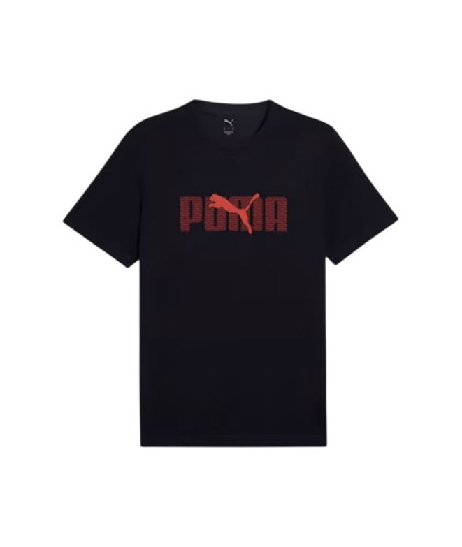 Camiseta Puma Essentials Logo Lab Hombre Negro