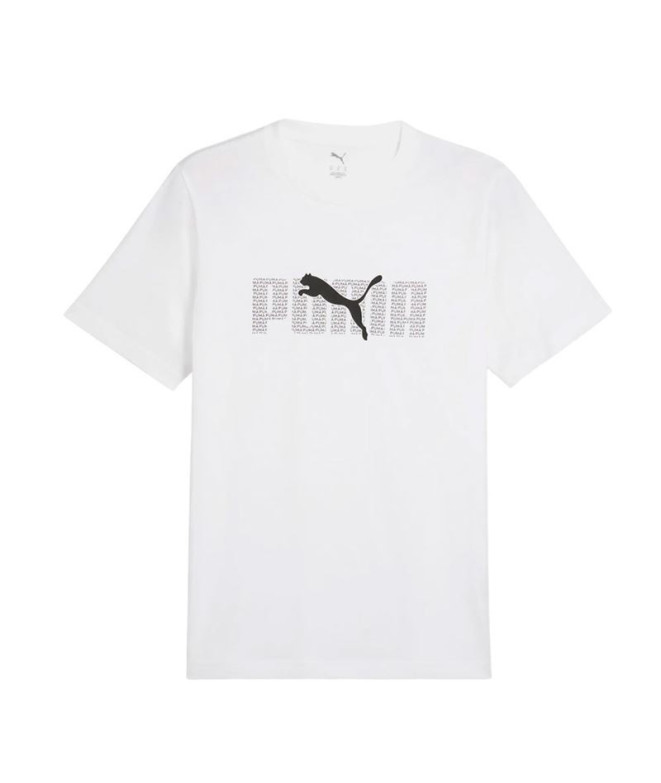 T-shirt Puma Essentials Logo Lab Homme Blanc