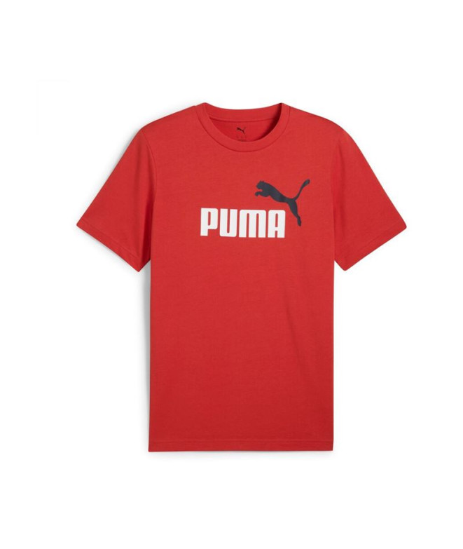 Camiseta Puma Essentials 2 Color No. 1 Lo Homem Vermelho Fogo