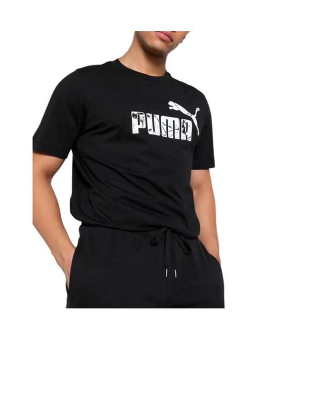 Camiseta Puma Graphics No.1 Logo T Homem Preto