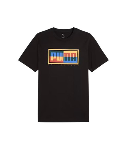 Camiseta Puma Graphics Box Homem Preto