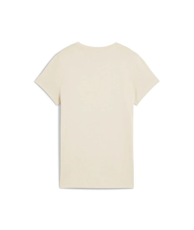 T-shirt Puma Essentials Script Femme Beige