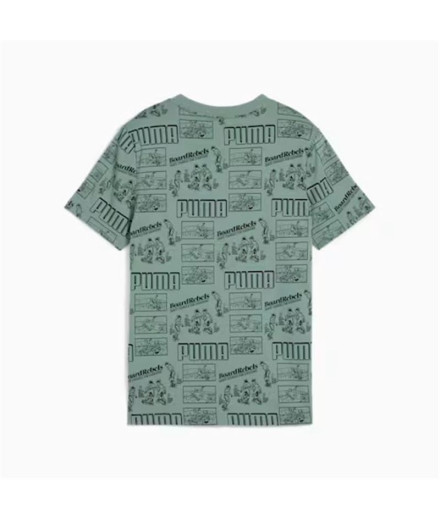 T-shirt Puma Mid90S Aop Tee B Enfant Vert Moon 2