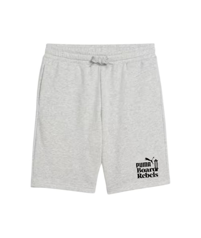 Calça Puma Mid90S Long Shorts T Infantil Light Cinza H