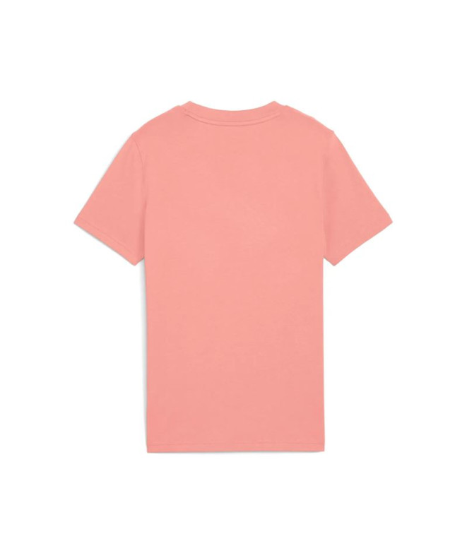 Camiseta Puma Essentials Script G Menina Rosa...